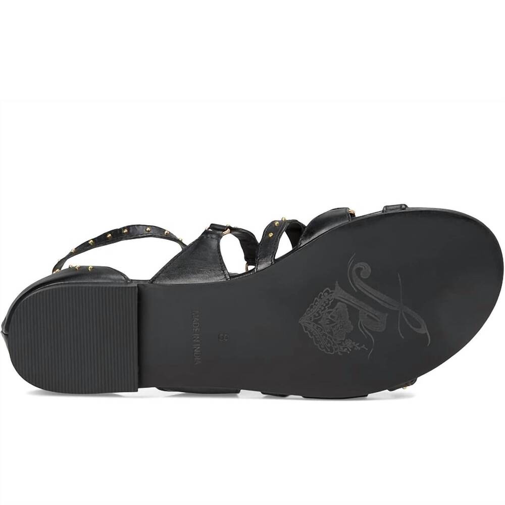 NEW FREE PEOPLE women's jade gladiator sandal in black - Picture 5 of 6